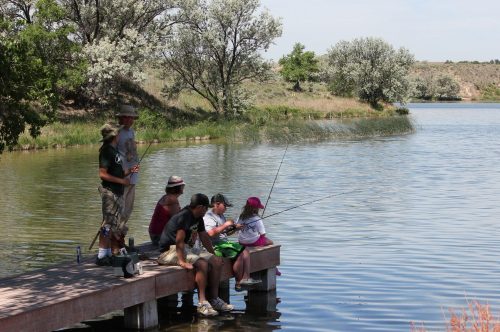 Fishing at a park in Wray, Colorado. Credit: City of Wray.