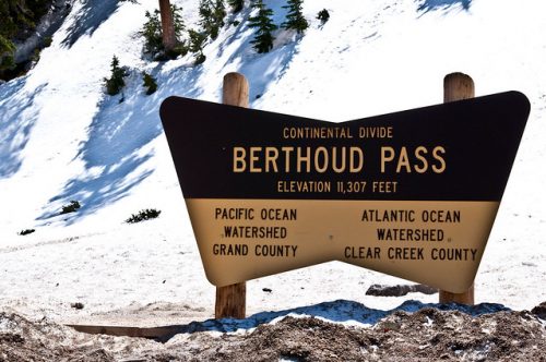 Berthoud Pass at the Continental Divide. Credit: Flickr Creative Commons