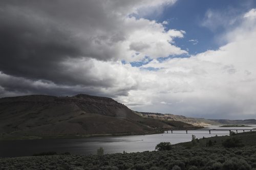 Blue Mesa Reservoir is Colorado's largest lake, 20 miles long with a surface area of over 14 square miles. The reservoir was created by the damming of the Gunnison River by the Blue Mesa Dam in 1966 as part of the Colorado River Storage Project, helping control the flow of water into the Colorado River. Credit: Dean Krakel